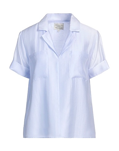 ALESSIA SANTI Solid colour shirts & blouses Light blue 83% Lyocell, 17% Polyester