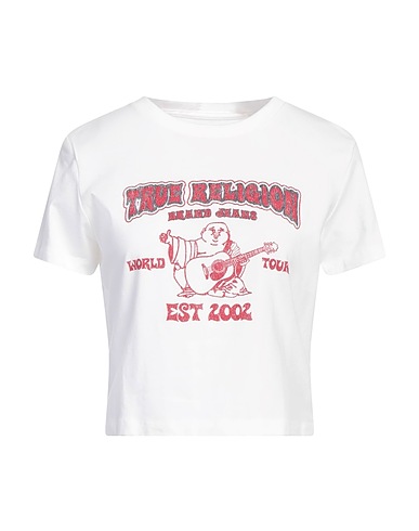 TRUE RELIGION T-Shirt Weiß 95% Baumwolle, 5% Elastan