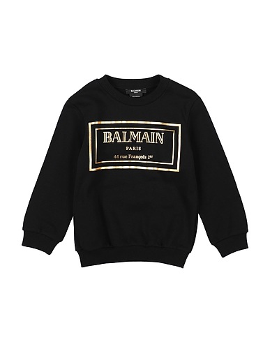 BALMAIN Sweatshirt Black 100% Cotton, Elastane
