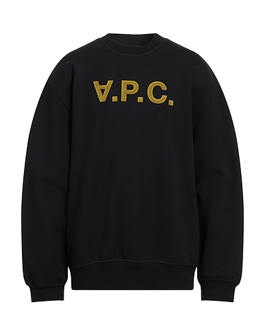 A.P.C. Felpa Nero 99% Cotone organico, 1% Elastan