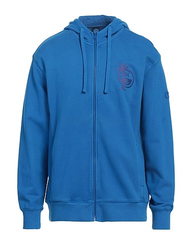 NORTH SAILS Hooded track jacket  Azure 100% Cotton