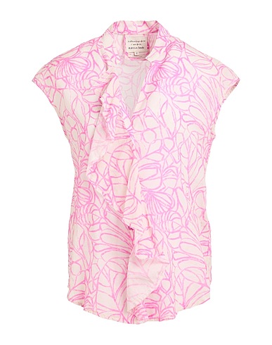 ALESSIA SANTI Floral shirts & blouses Copper 100% Cotton