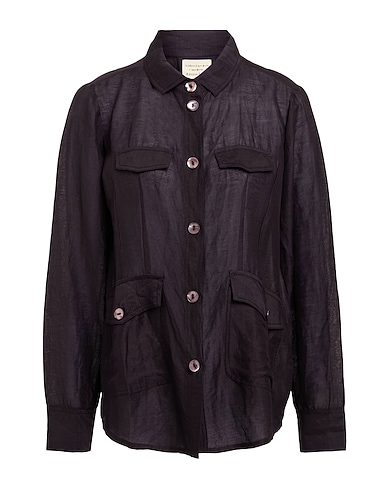 ALESSIA SANTI Linen shirt 50% Linen, 36% Viscose, 14% Modal