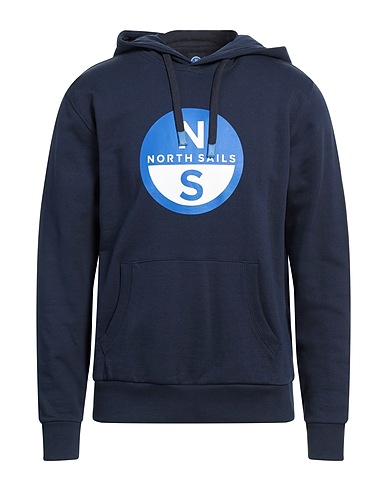 NORTH SAILS Hooded track jacket  Midnight blue 100% Cotton