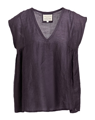 ALESSIA SANTI Top Black 50% Linen, 36% Viscose, 14% Modal