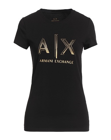 ARMANI EXCHANGE T-shirt Black 92% Cotton, 8% Elastane