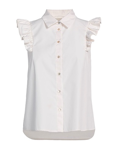 ALESSIA SANTI Solid colour shirts & blouses Off white 100% Cotton