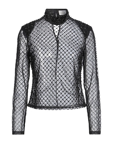 NENETTE Top Nero 100% Poliammide, Poliestere, Elastan