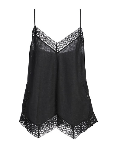 KARTIKA Camisole NERO 55% Linen, 45% Viscose