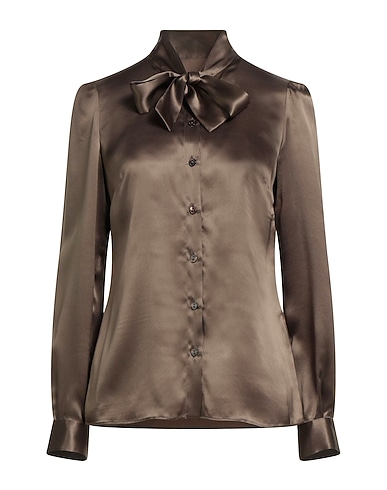 DOLCE&GABBANA Silk shirts & blouses Military green 100% Silk
