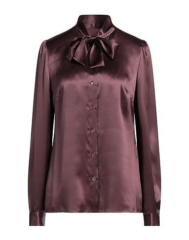 DOLCE&GABBANA Silk shirts & blouses Chocolate brown 100% Silk