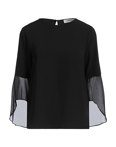 CALVIN KLEIN Top Black 96% Polyester, 4% Elastane
