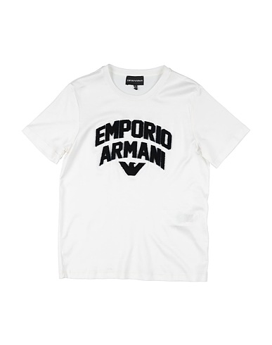 EMPORIO ARMANI T-shirt Bianco 70% Lyocell, 30% Cotone, Poliestere
