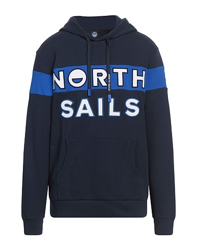 NORTH SAILS Hooded track jacket  Midnight blue 100% Cotton