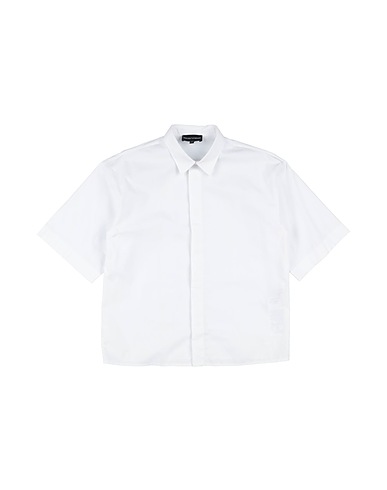 EMPORIO ARMANI Solid colour shirt White 100% Cotton
