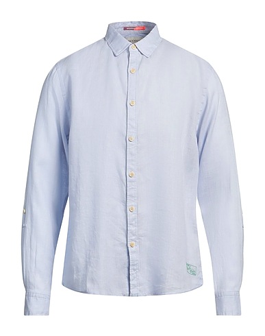 SCOTCH & SODA Camicia in lino Celeste 100% Lino, Cotone