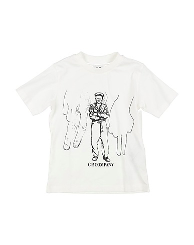 C.P. COMPANY UNDERSIXTEEN T-shirt White 100% Cotton, Elastane