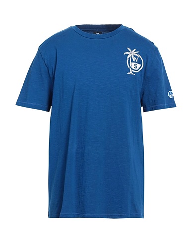 NORTH SAILS T-shirt Bright blue 100% Cotton
