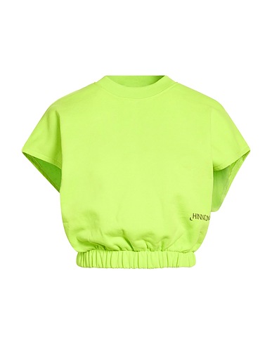 HINNOMINATE Sudadera Verde lima 100% Algodón, Elastán