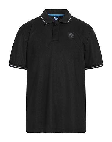 NORTH SAILS Poloshirt Schwarz 100% Polyester, Elastan