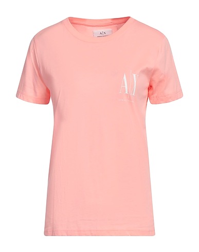ARMANI EXCHANGE T-Shirt ICON PERIOD Rosa 100% Baumwolle