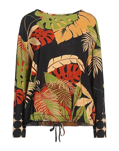 CLIPS MORE T-shirt Black 92% Viscose, 8% Elastane