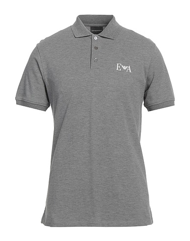 EMPORIO ARMANI Poloshirt Hellgrau 100% Baumwolle