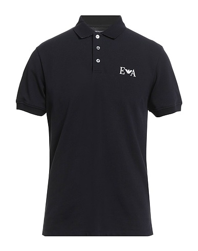 EMPORIO ARMANI Polo Blu notte 100% Cotone