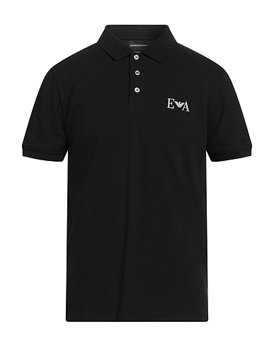 EMPORIO ARMANI Polo shirt Black 100% Cotton