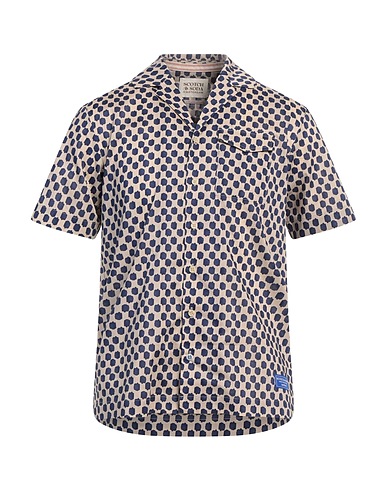 SCOTCH & SODA Patterned shirt Navy blue 100% Cotton
