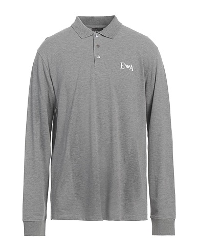 EMPORIO ARMANI Μπλουζάκι Polo Γκρι Γραφίτη 100% Βαμβάκι