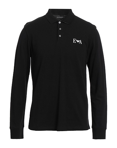 EMPORIO ARMANI Polo shirt Black 100% Cotton