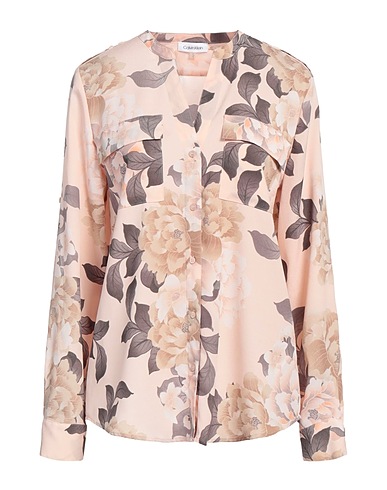 CALVIN KLEIN Floral shirts & blouses Blush 100% Polyester