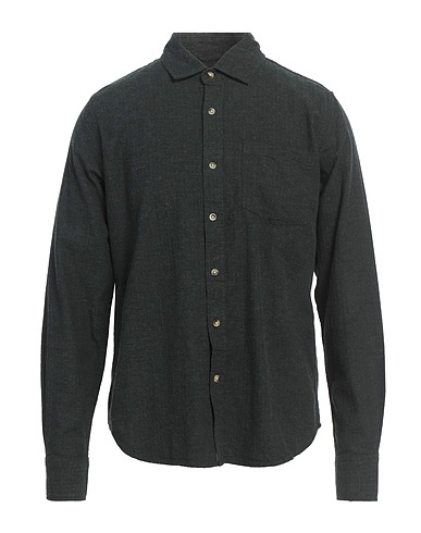 SCOUT Camicia fantasia Verde scuro 98% Cotone, 2% Poliestere