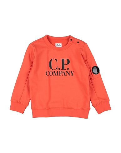 C.P. COMPANY UNDERSIXTEEN Felpa Arancione 100% Cotone, Elastan