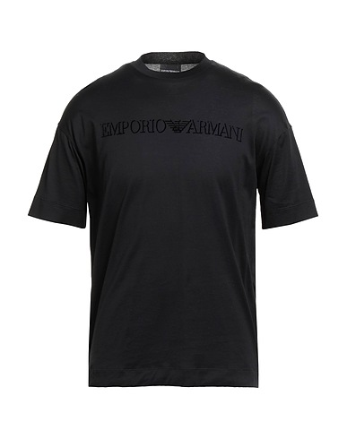 EMPORIO ARMANI T-Shirt Schwarz 100% Baumwolle