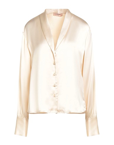 TWINSET Solid color shirts & blouses Cream 100% Viscose
