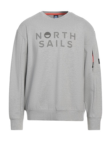 NORTH SAILS Sweatshirt Light grey 65% Viscose, 30% Polyester, 5% Elastane