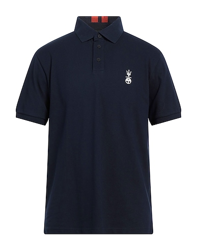 NORTH SAILS x MASERATI Polo shirt Midnight blue 97% Cotton, 3% Elastane