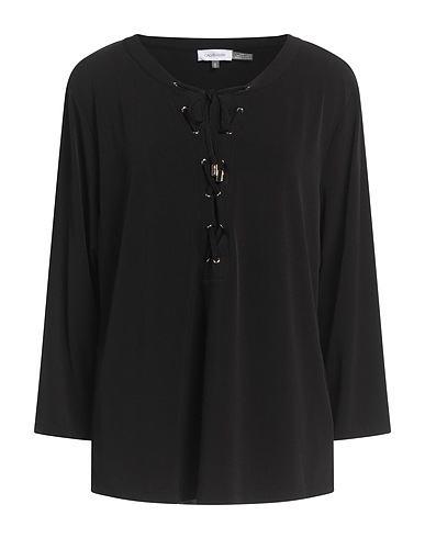 CALVIN KLEIN Top Black 95% Polyester, 5% Elastane