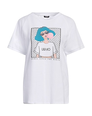 LIU •JO T-shirt White 96% Cotton, 4% Elastane