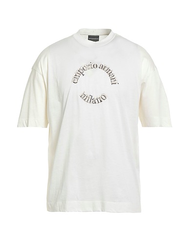 EMPORIO ARMANI T-shirt Ivory 100% Cotton