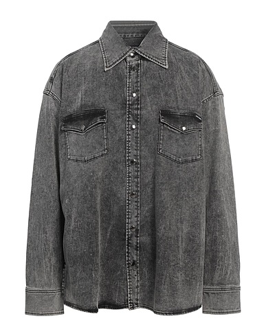 DOLCE&GABBANA Denim shirt 98% Cotton, 2% Elastane