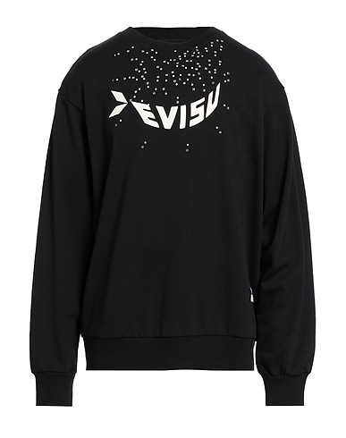 EVISU Sweatshirt Black 100% Cotton