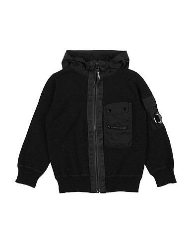 C.P. COMPANY UNDERSIXTEEN Hoodie Schwarz 100% Baumwolle, Polyamid