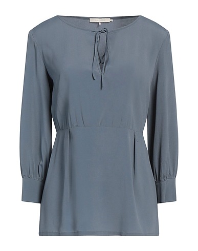 L' AUTRE CHOSE Top Navy blue 71% Acetate, 25% Silk, 4% Elastane