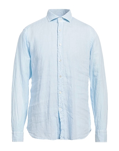 GUGLIELMINOTTI Linen shirt Sky blue 100% Linen