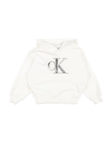 CALVIN KLEIN JEANS Felpa Avorio 100% Cotone