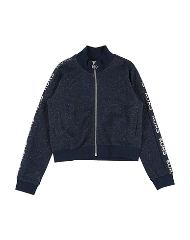 MICHAEL KORS KIDS Sweatshirt Navy blue 91% Cotton, 9% Metallic fiber