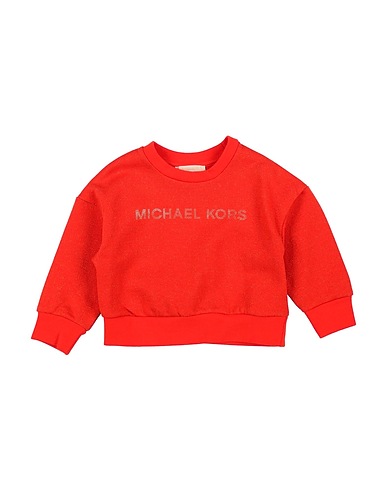 MICHAEL KORS KIDS Felpa Rosso pomodoro 91% Cotone, 9% Fibra di metallo, Elastan